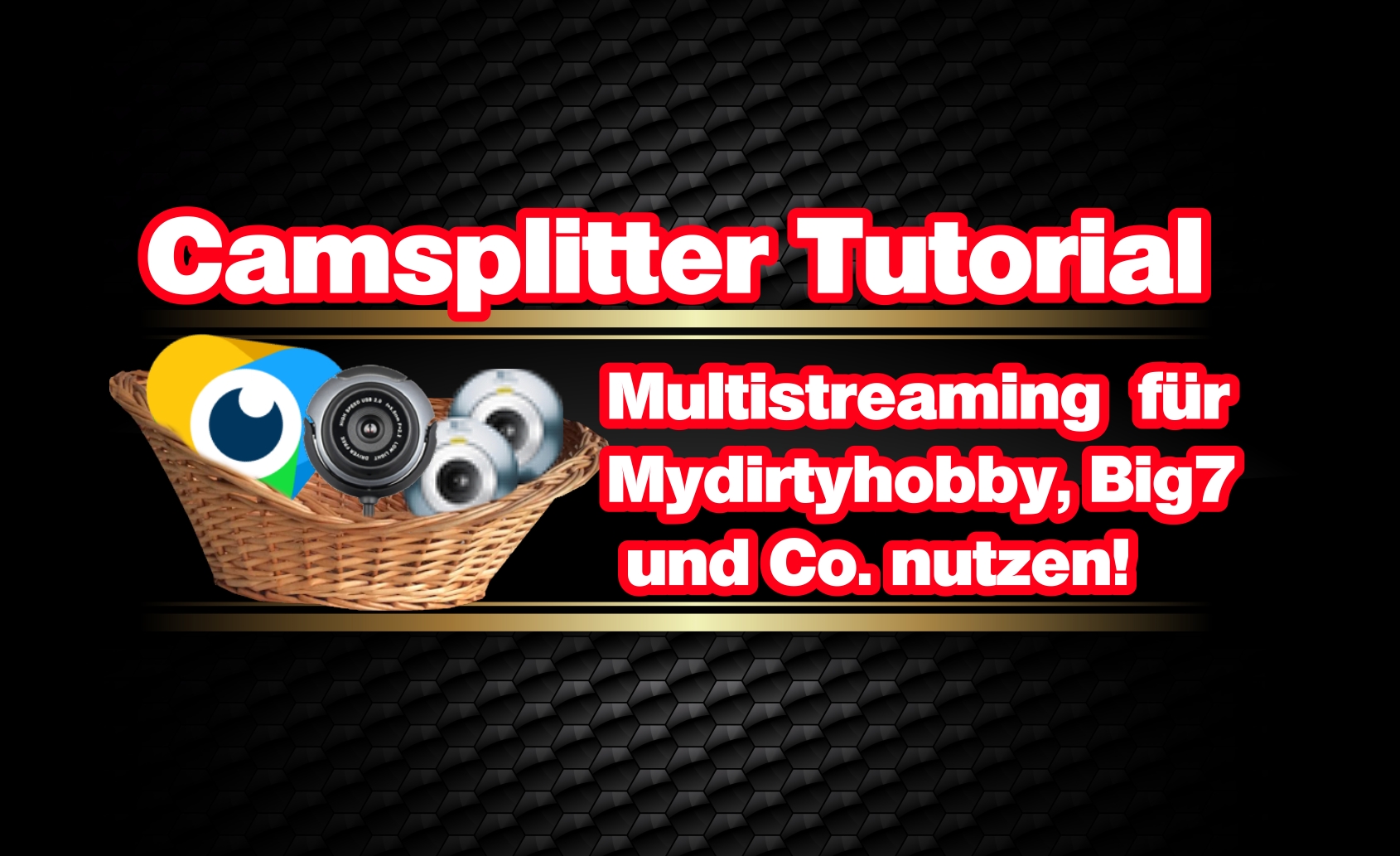 Camsplitter Tutorial für Multistreaming auf MyDirtyhobby, Big7 und Co